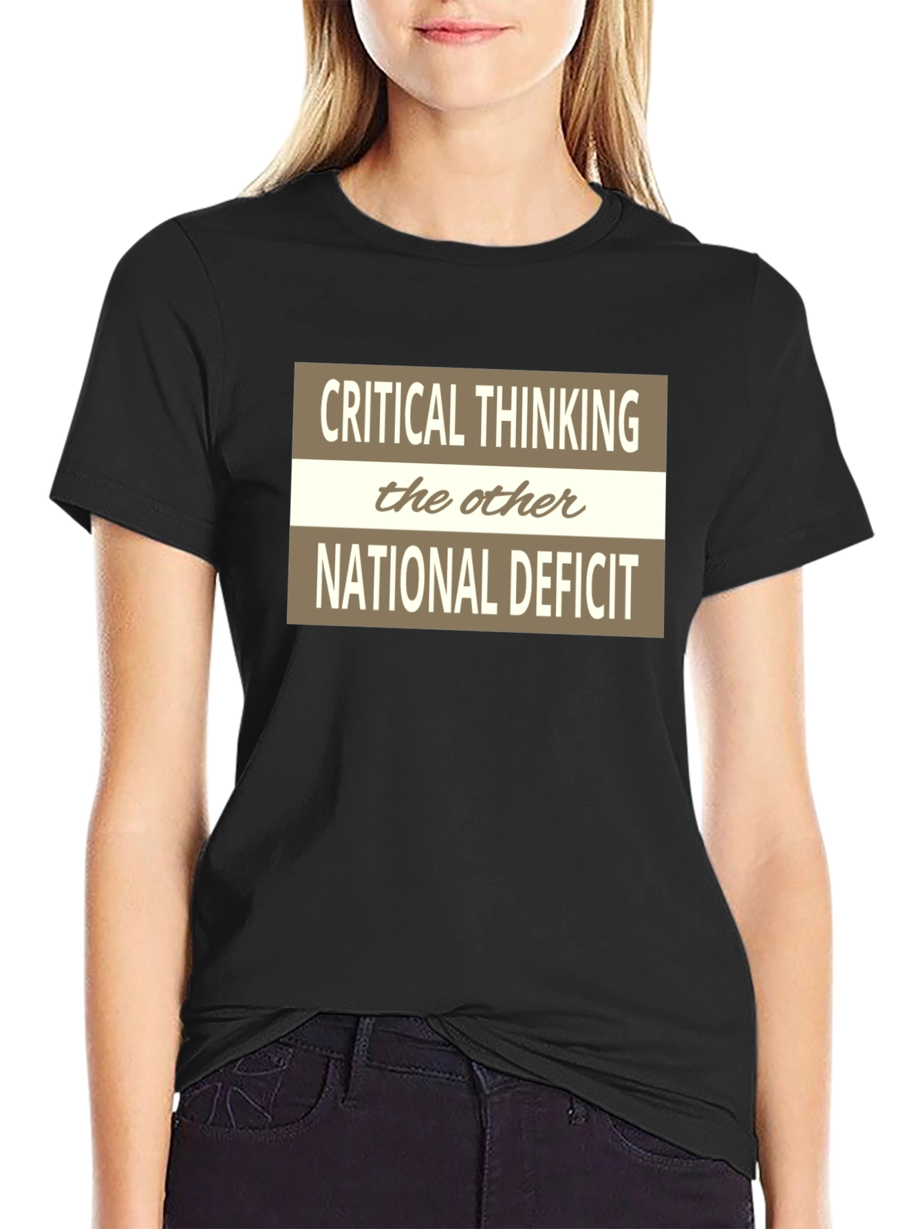 Critical Thinking National Deficit Graphic Tee