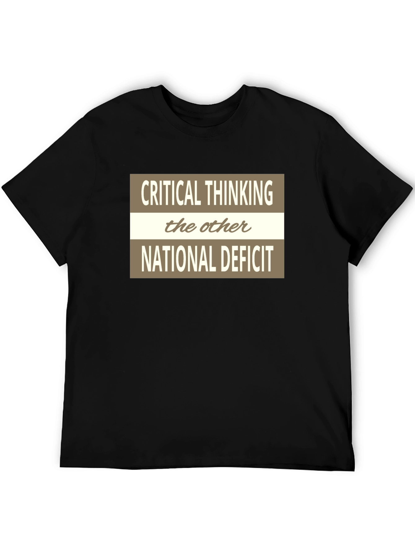 Critical Thinking National Deficit Graphic Tee