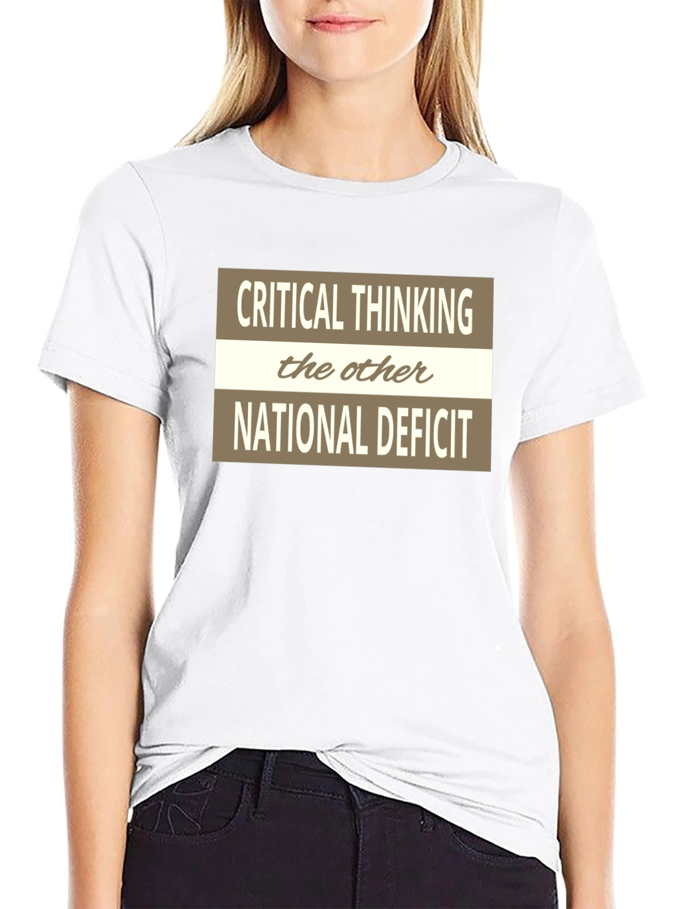 Critical Thinking National Deficit Graphic Tee