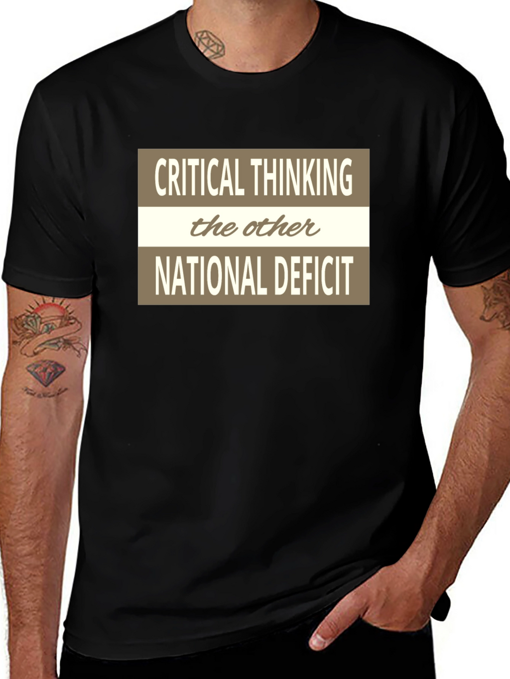 Critical Thinking National Deficit Graphic Tee