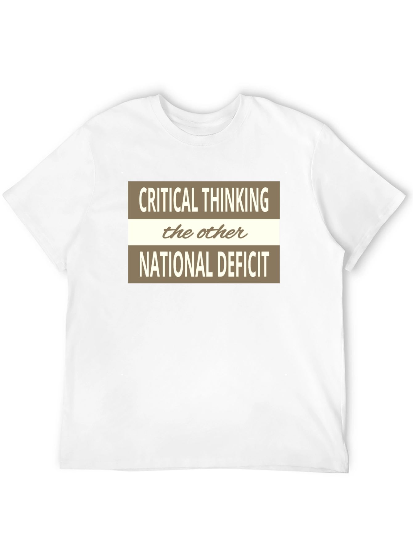 Critical Thinking National Deficit Graphic Tee