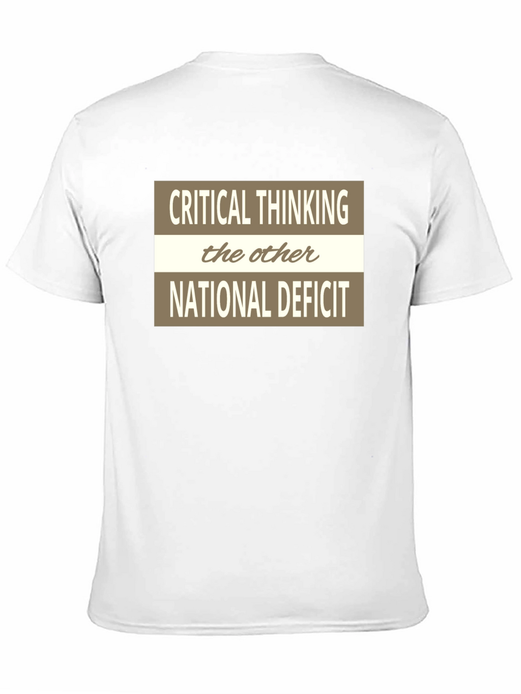 Critical Thinking National Deficit Graphic Tee