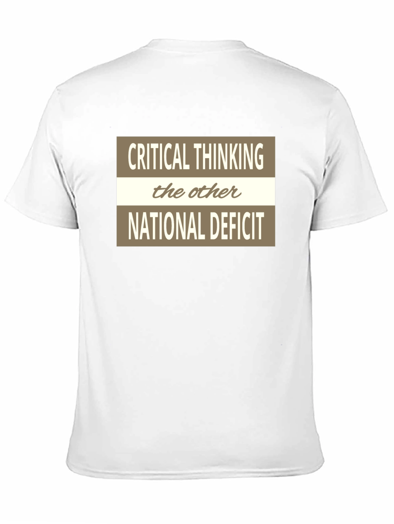 Critical Thinking National Deficit Graphic Tee