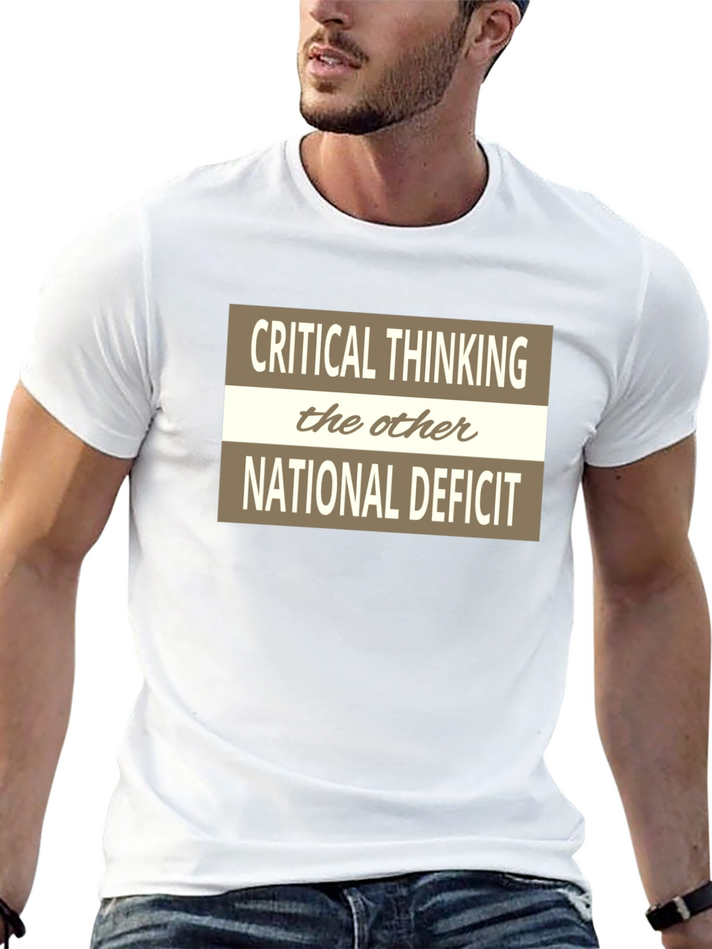 Critical Thinking National Deficit Graphic Tee