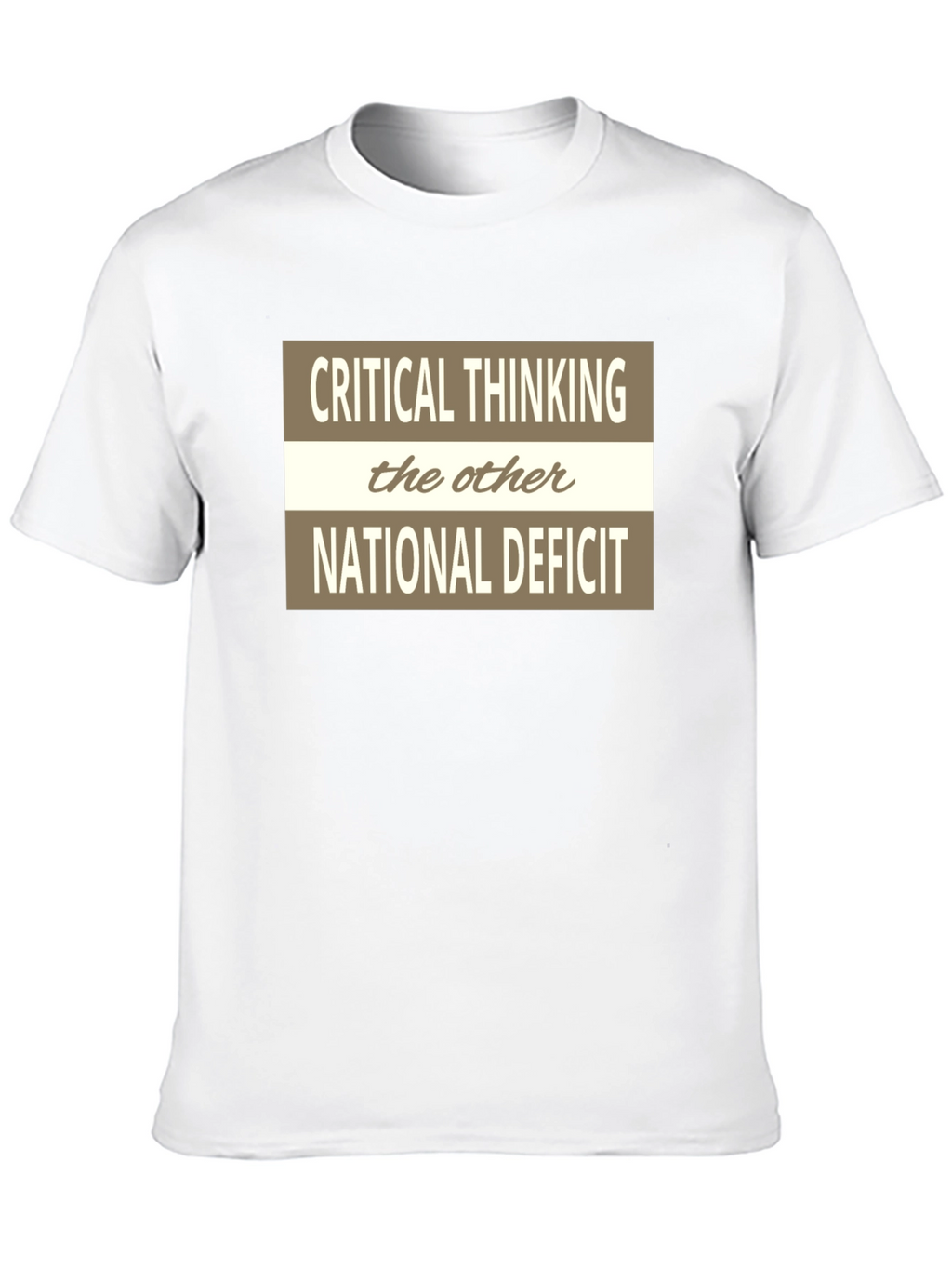 Critical Thinking National Deficit Graphic Tee