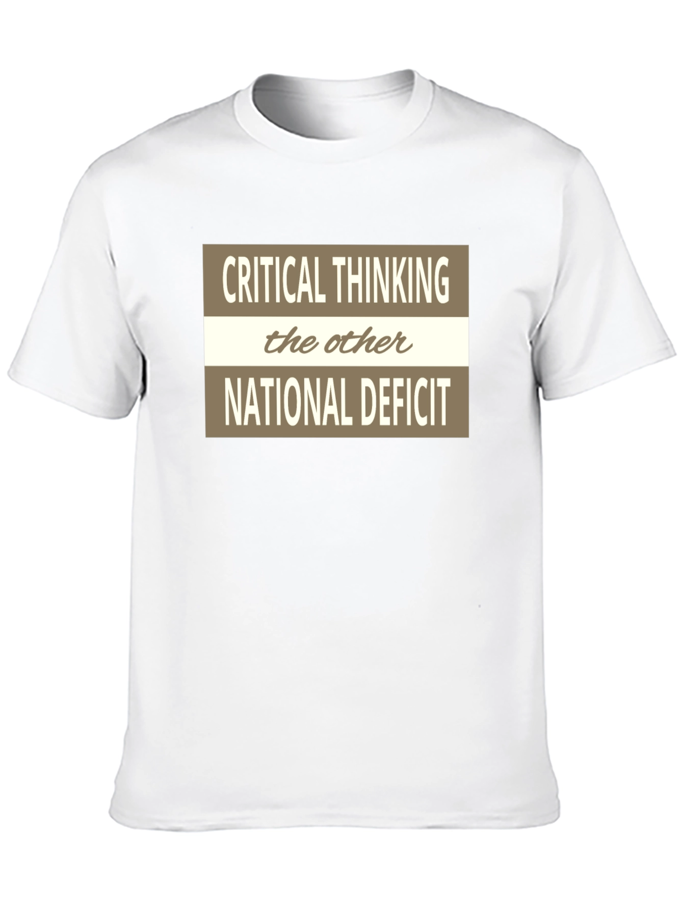 Critical Thinking National Deficit Graphic Tee