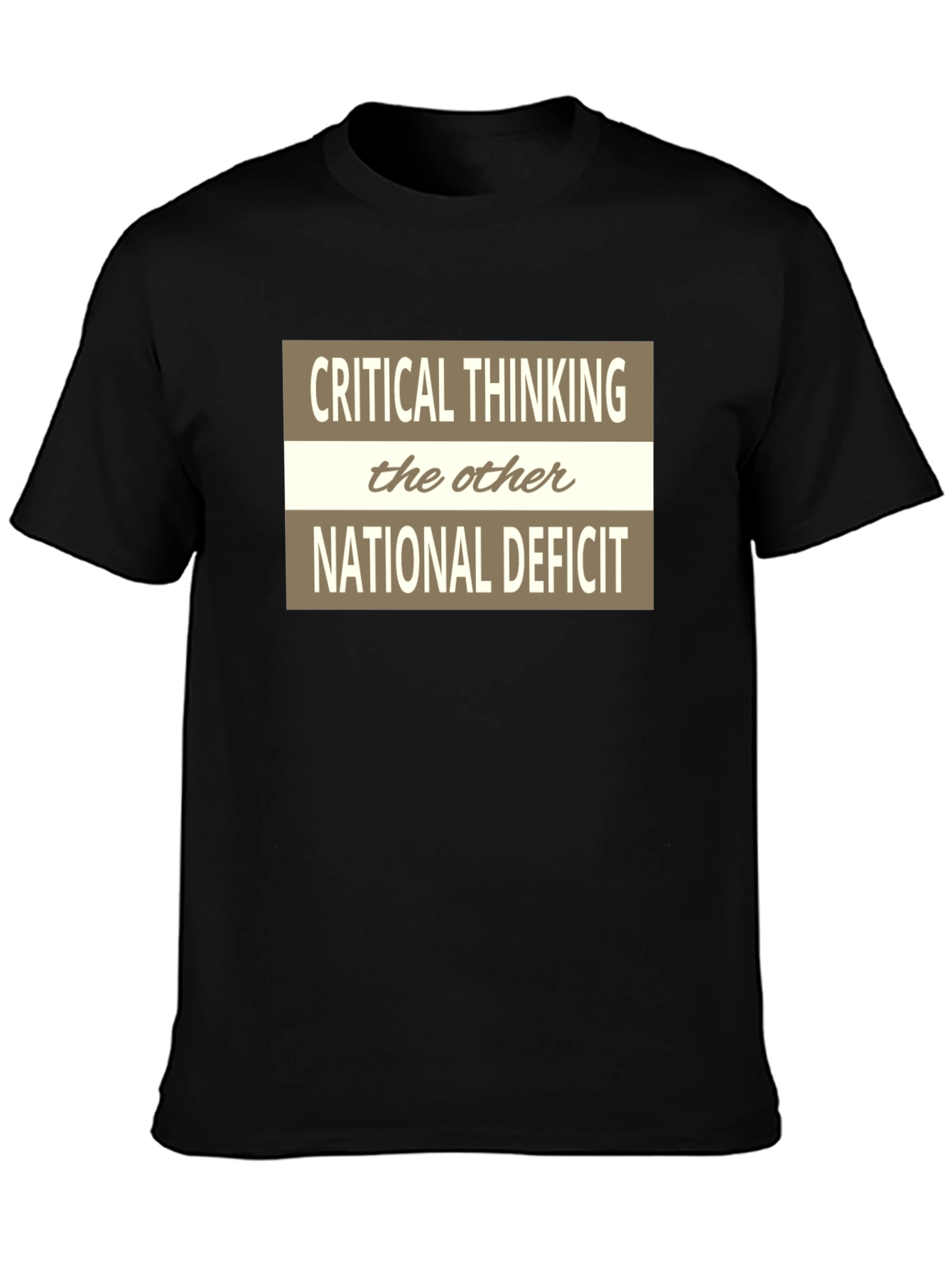 Critical Thinking National Deficit Graphic Tee
