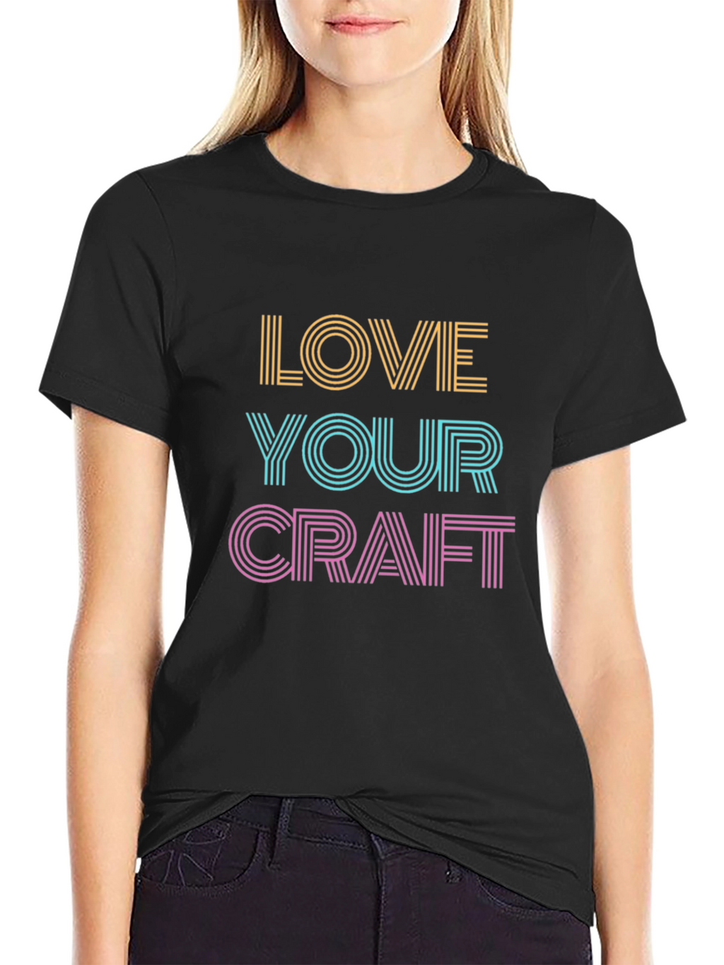 Love Your Craft Graphic T-Shirt - Black Tee