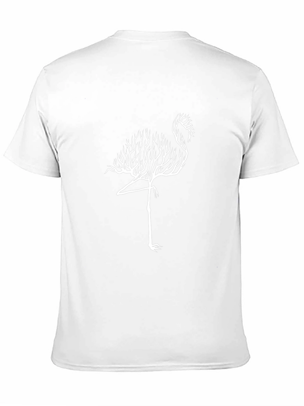 Flamingo Tree Graphic Tee - Unique Nature Design