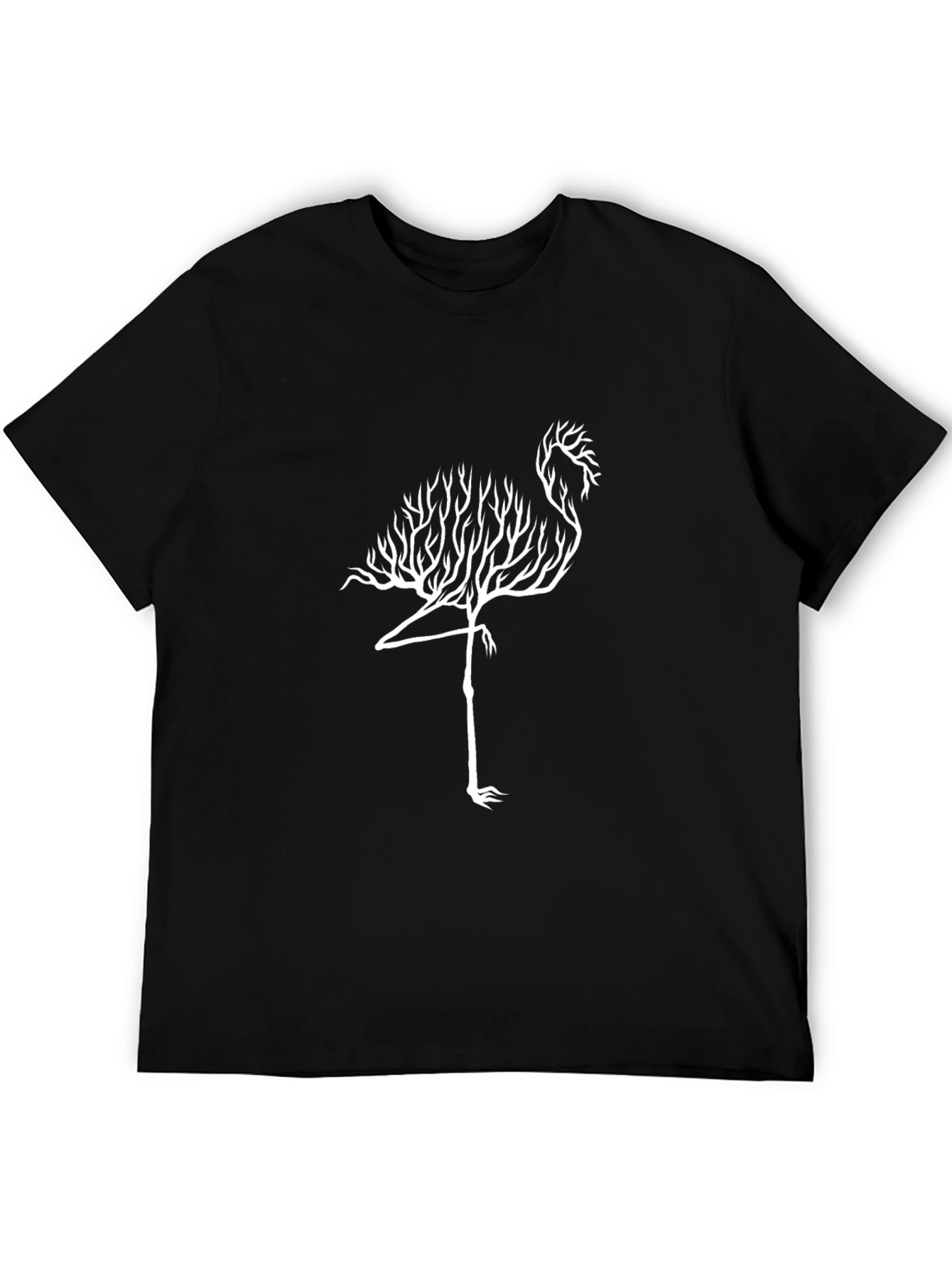 Flamingo Tree Graphic Tee - Unique Nature Design