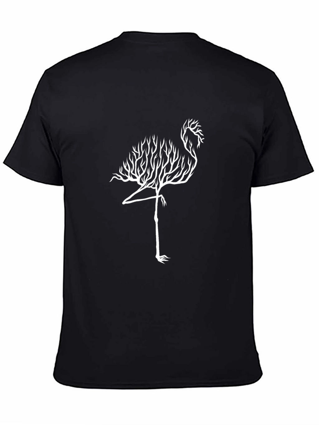 Flamingo Tree Graphic Tee - Unique Nature Design