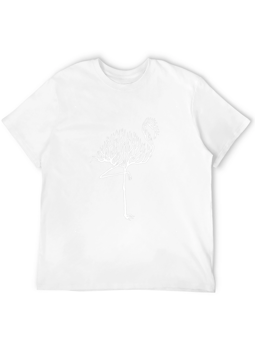 Flamingo Tree Graphic Tee - Unique Nature Design