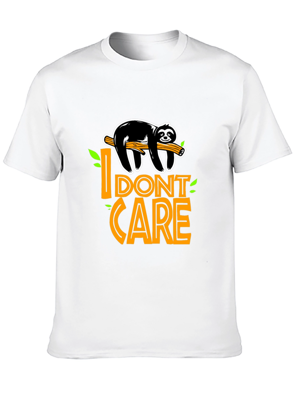 I Dont Care Sloth Graphic T-Shirt