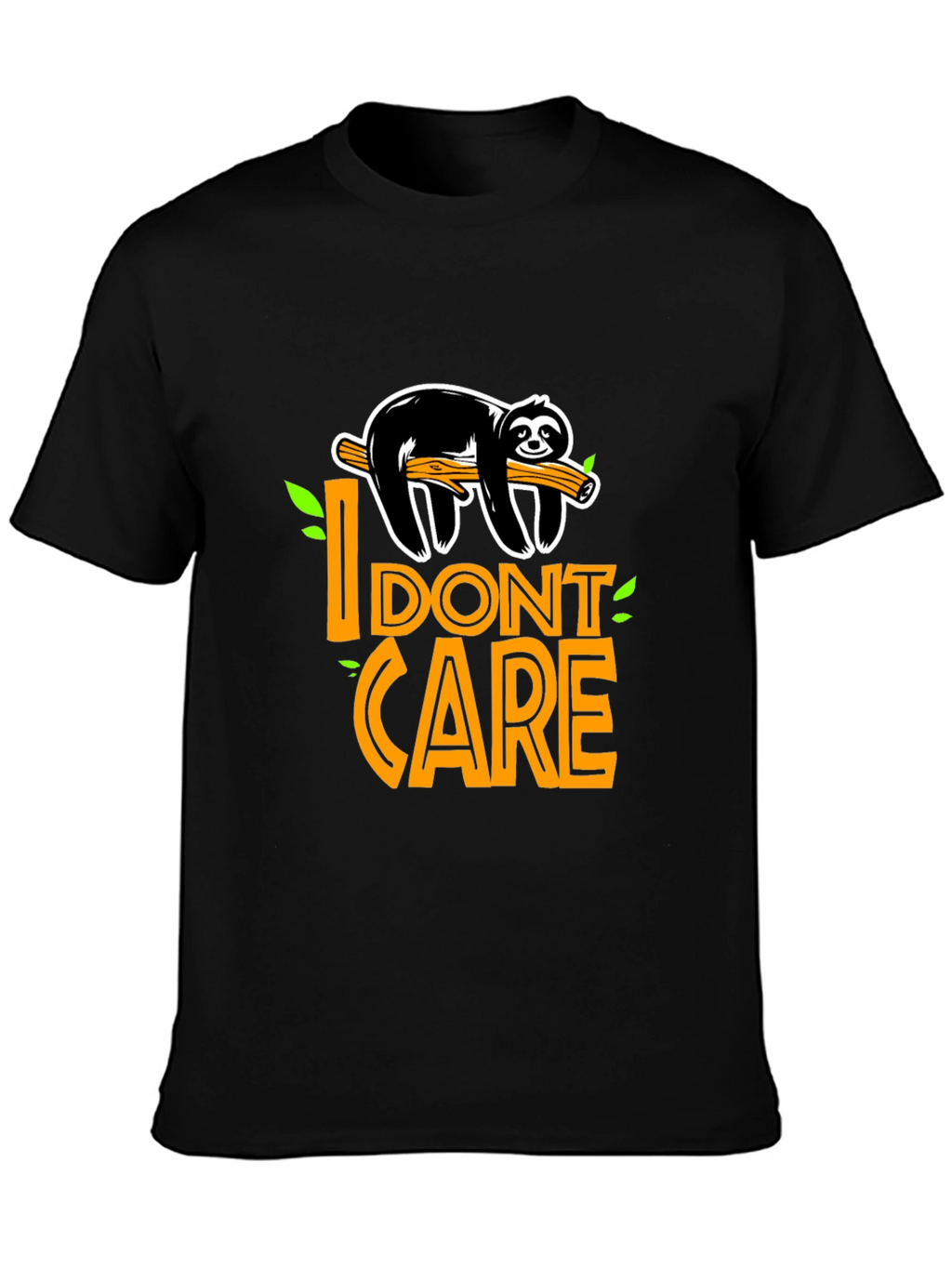 I Dont Care Sloth Graphic T-Shirt