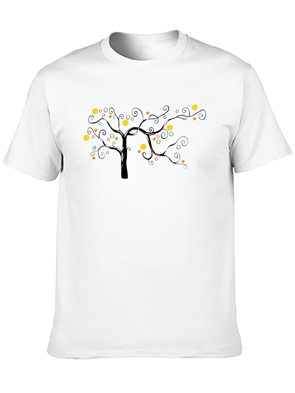 Unique Tree Graphic Black Tee