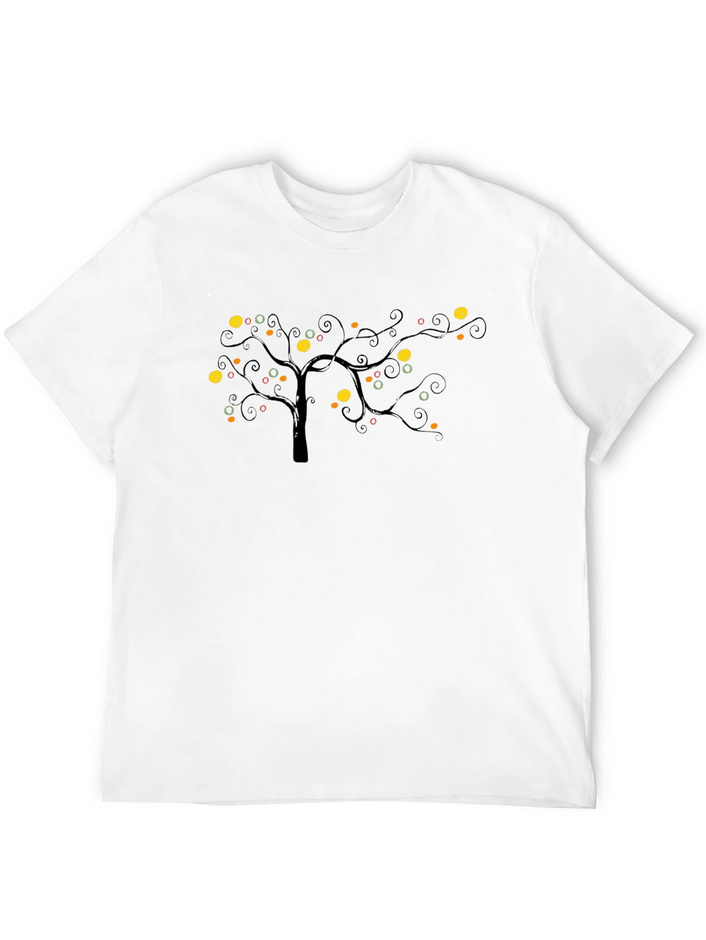 Unique Tree Graphic Black Tee