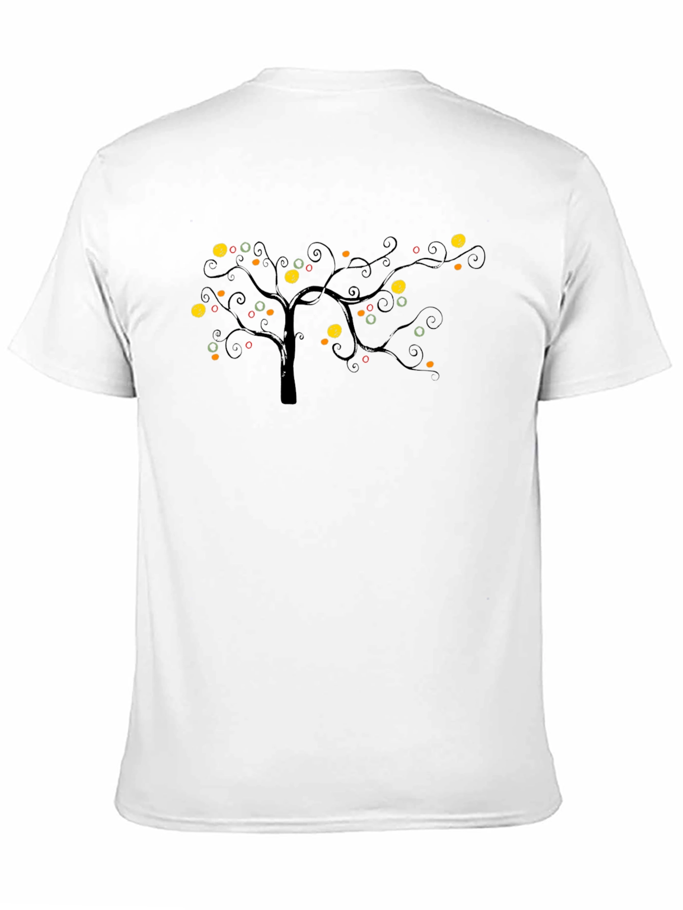 Unique Tree Graphic Black Tee