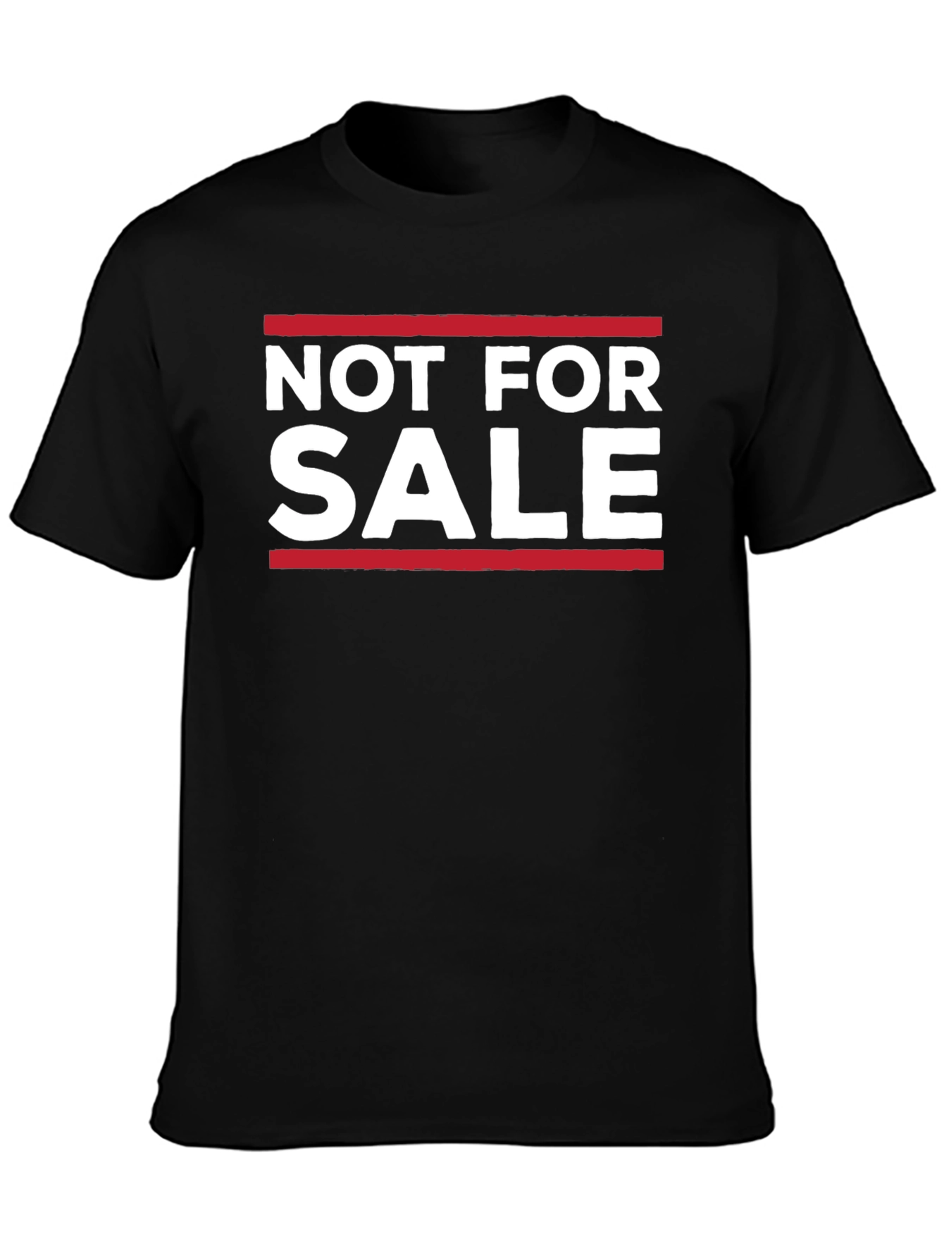 Not For Sale Graphic Tee - Black Cotton Casual Shirt