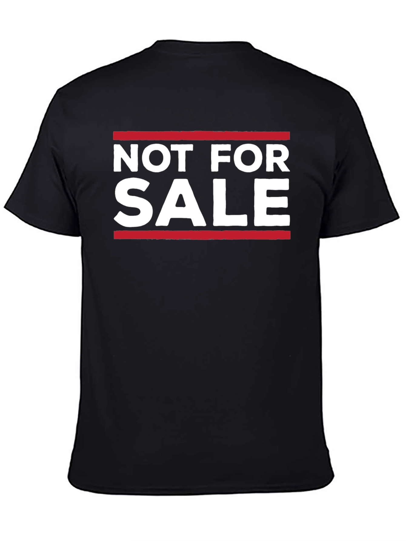 Not For Sale Graphic Tee - Black Cotton Casual Shirt