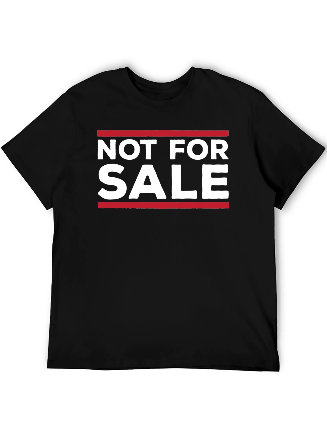 Not For Sale Graphic Tee - Black Cotton Casual Shirt