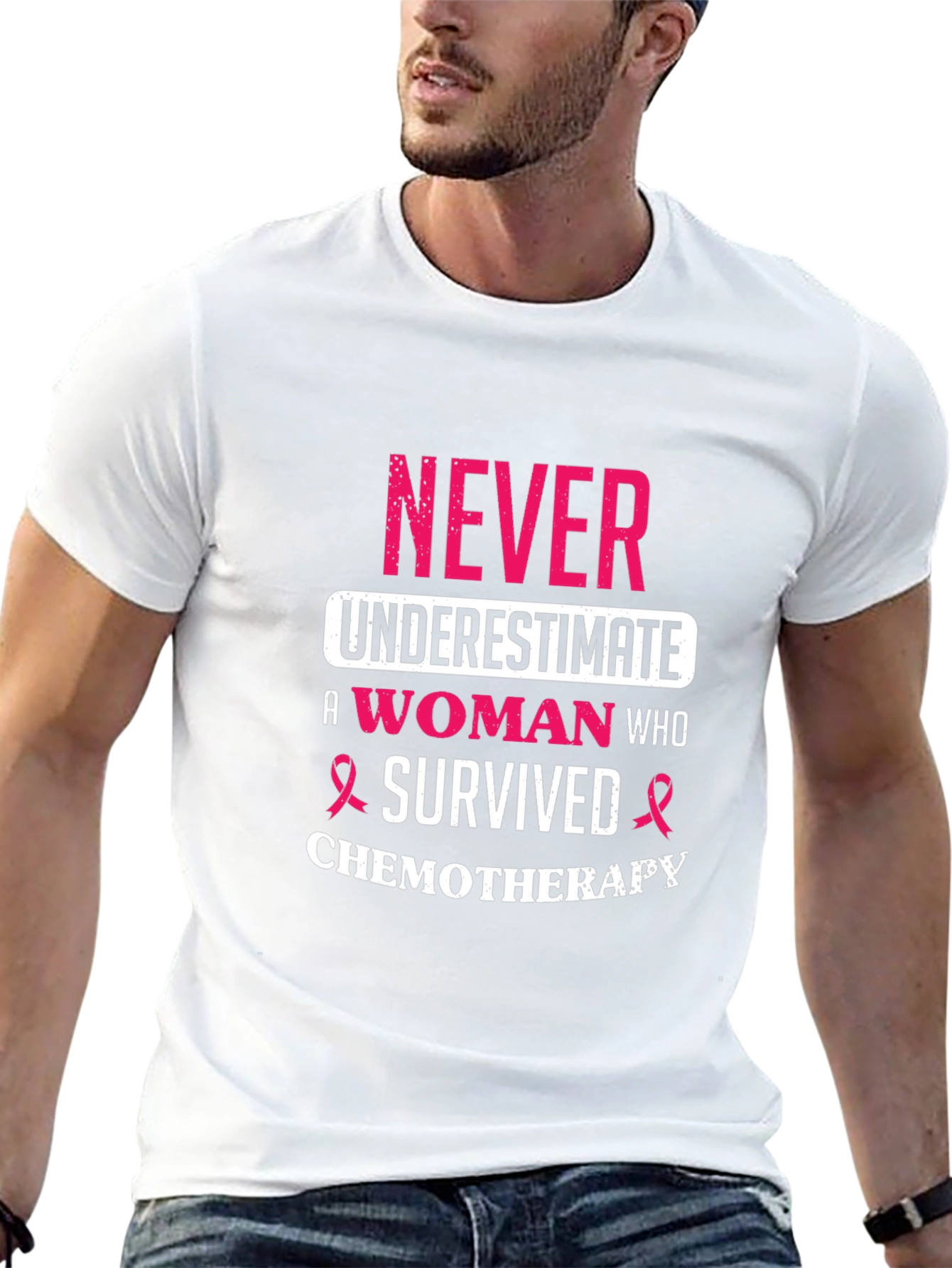 Never Underestimate A Woman Who Survived Chemotherapy T-Shirt
