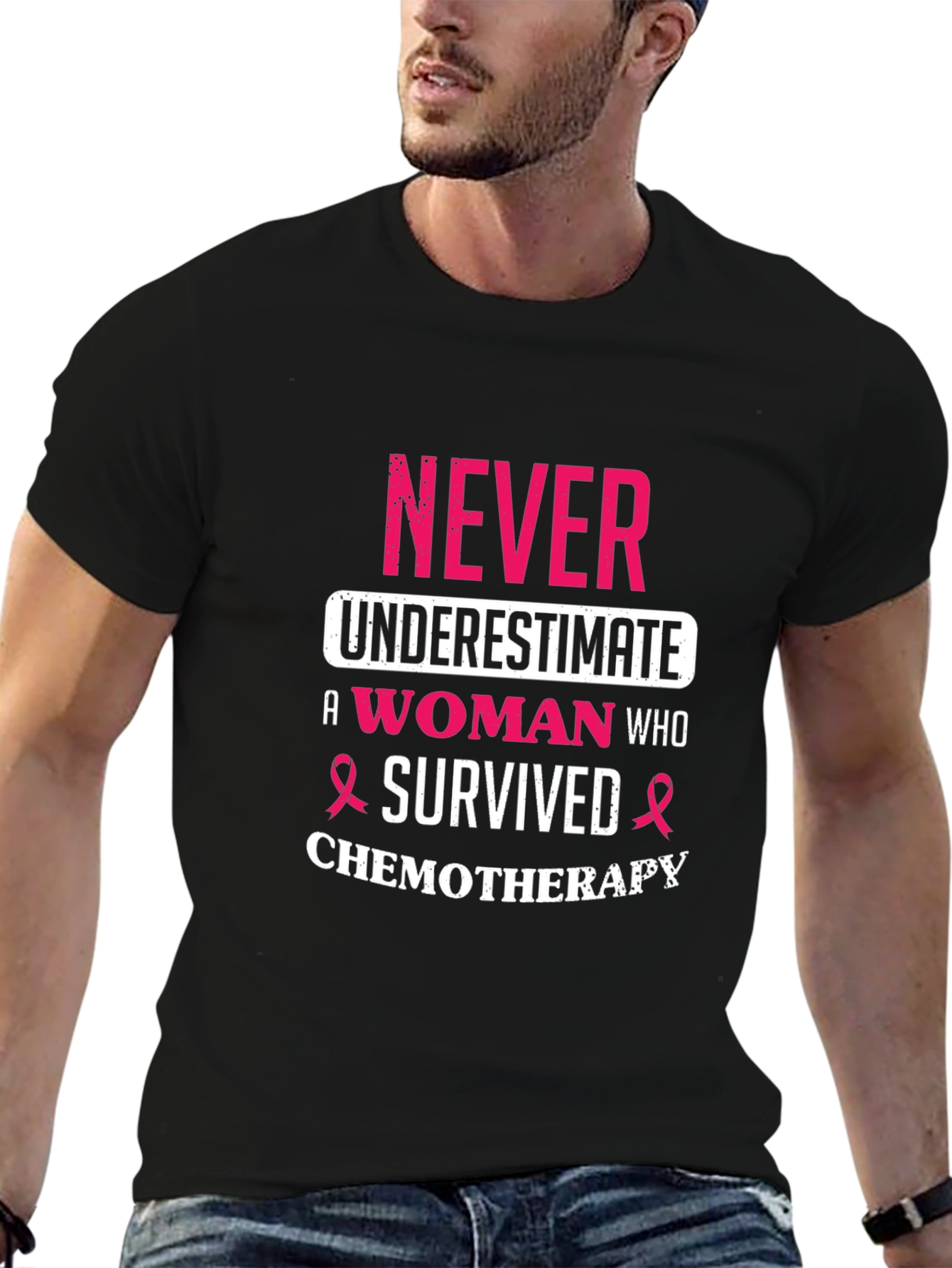 Never Underestimate A Woman Who Survived Chemotherapy T-Shirt