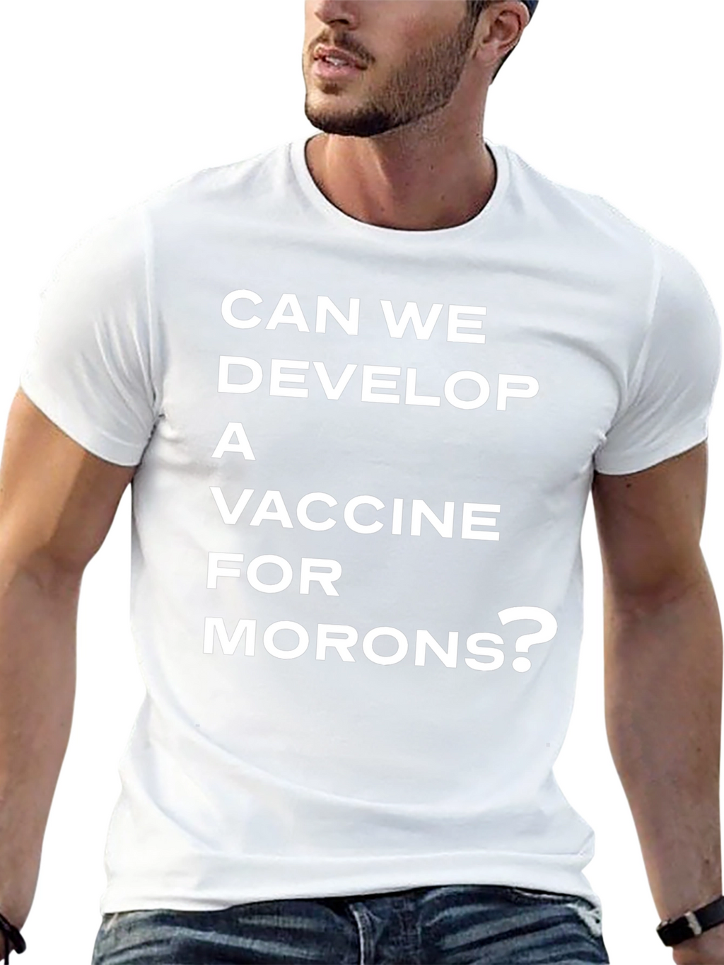 Vaccine for Morons T-Shirt - Sarcastic Tee