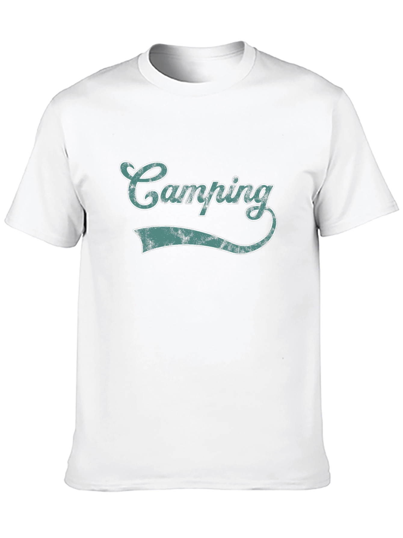 Camping Graphic Tee - Black Short Sleeve Shirt