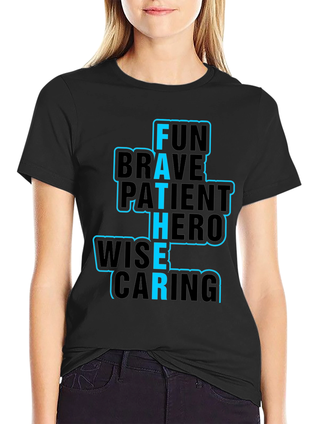 Fathers Day T-Shirt Fun Brave Hero Wise