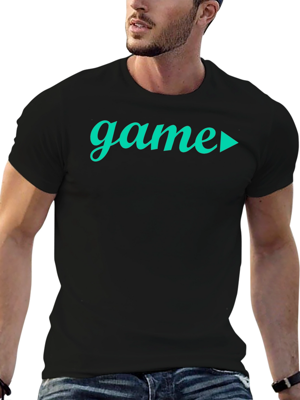 Game On! Mens Black Graphic Tee