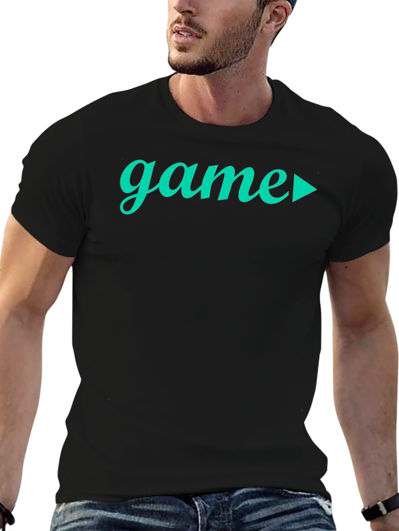 Game On! Mens Black Graphic Tee