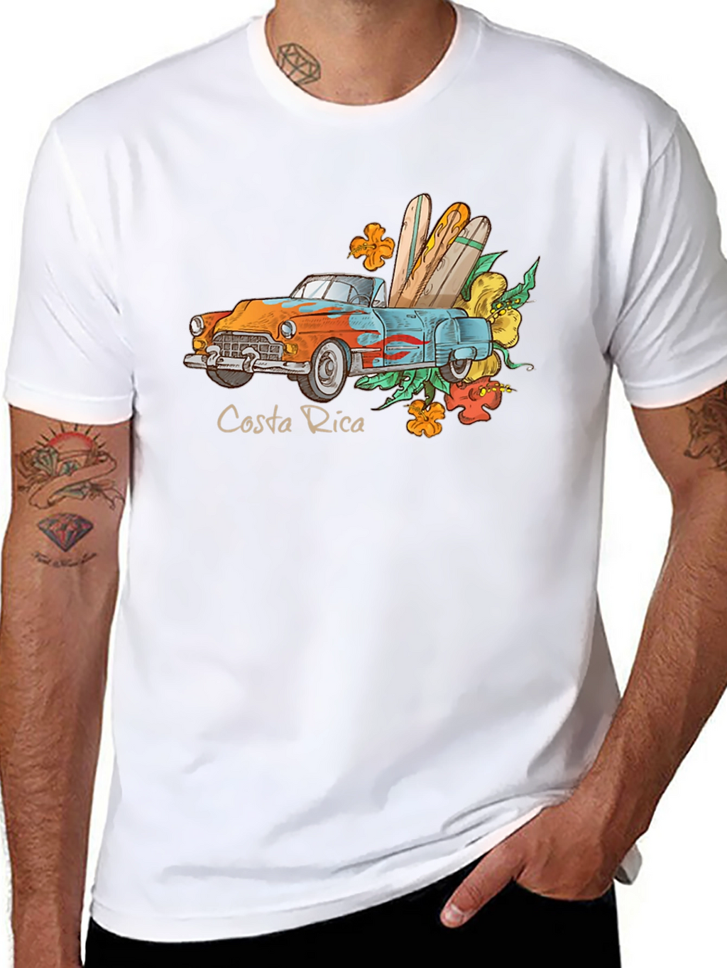 Costa Rica Car & Surf T-Shirt