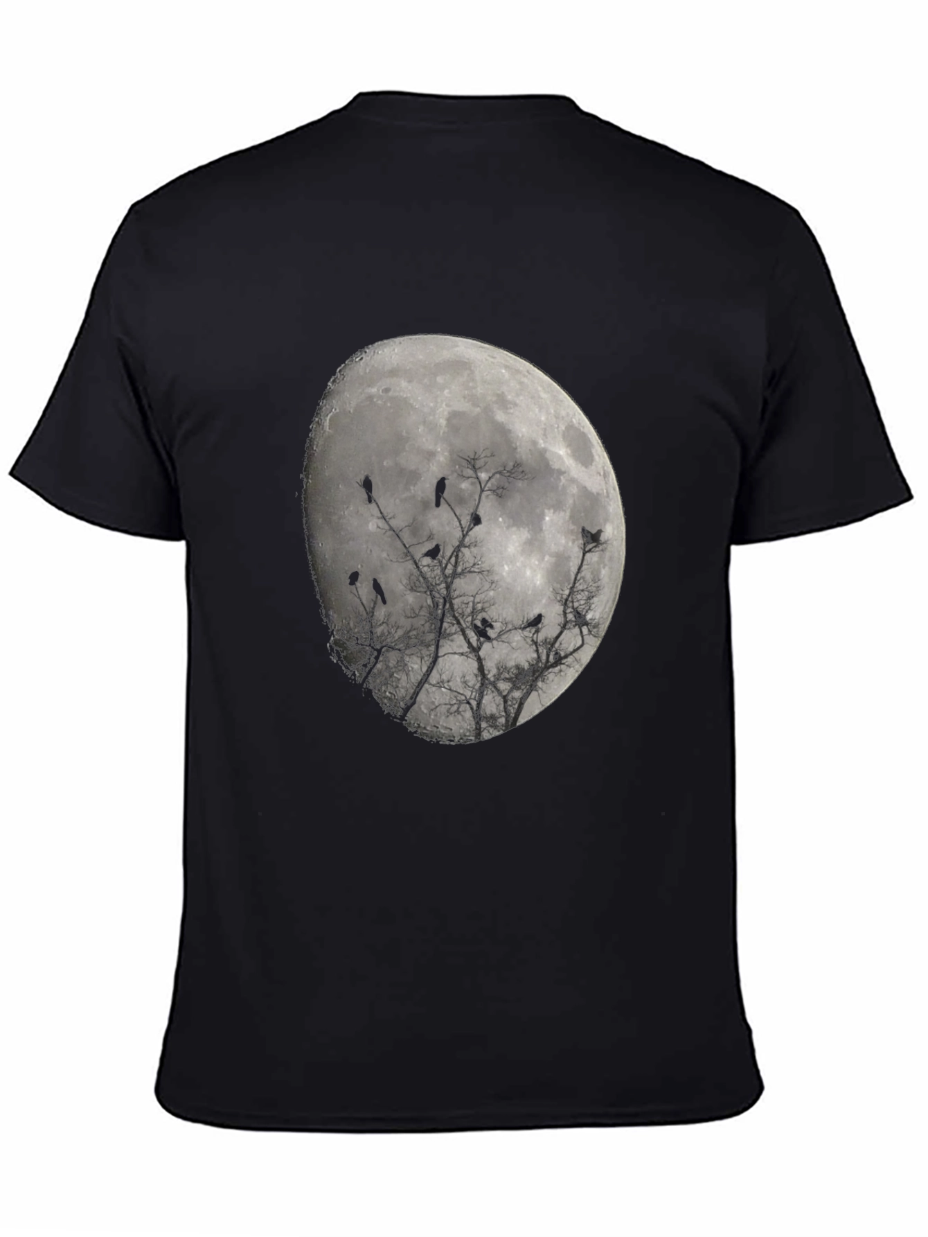Raven Moon T-Shirt - Unique Gothic Design