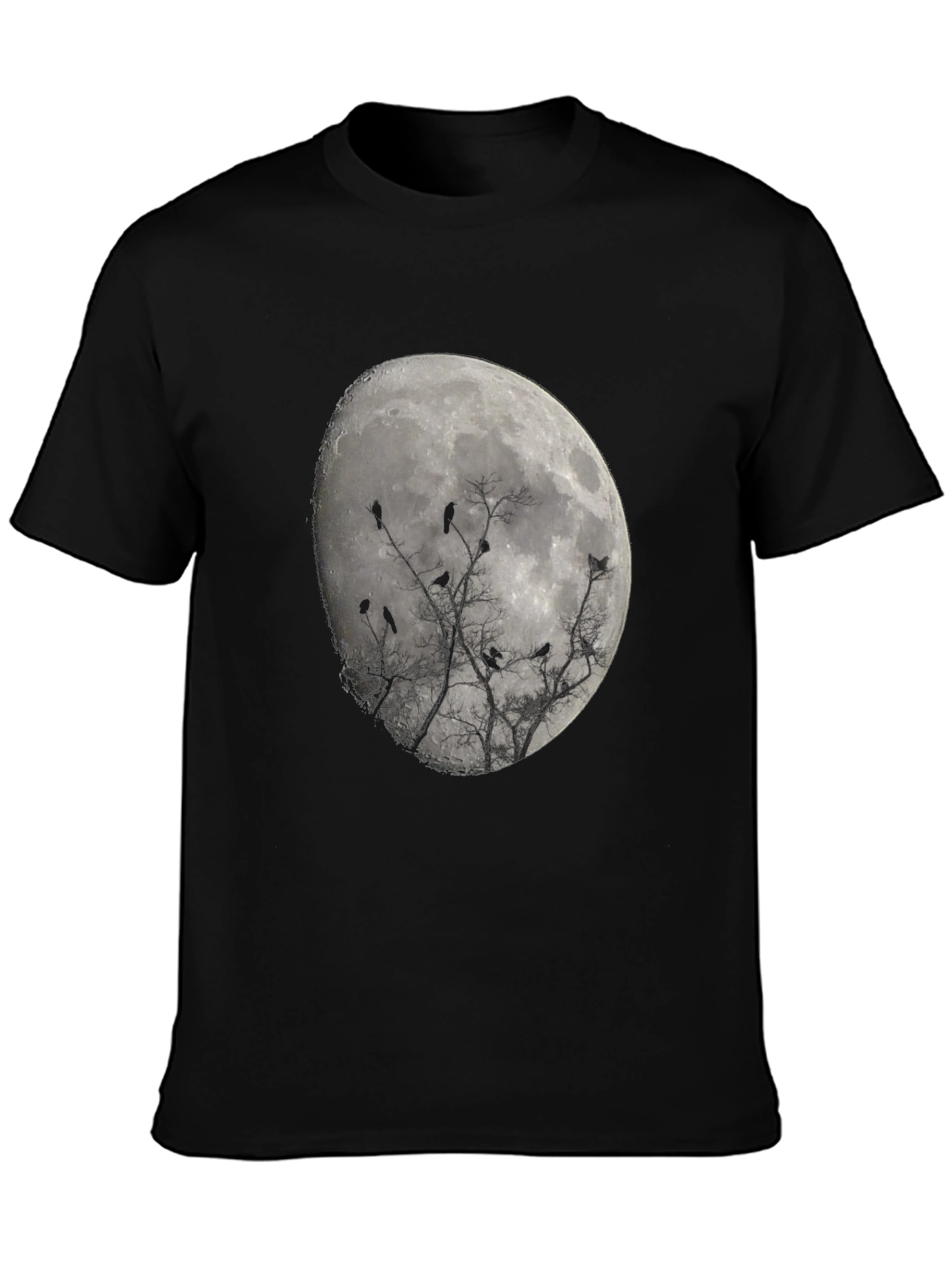 Raven Moon T-Shirt - Unique Gothic Design