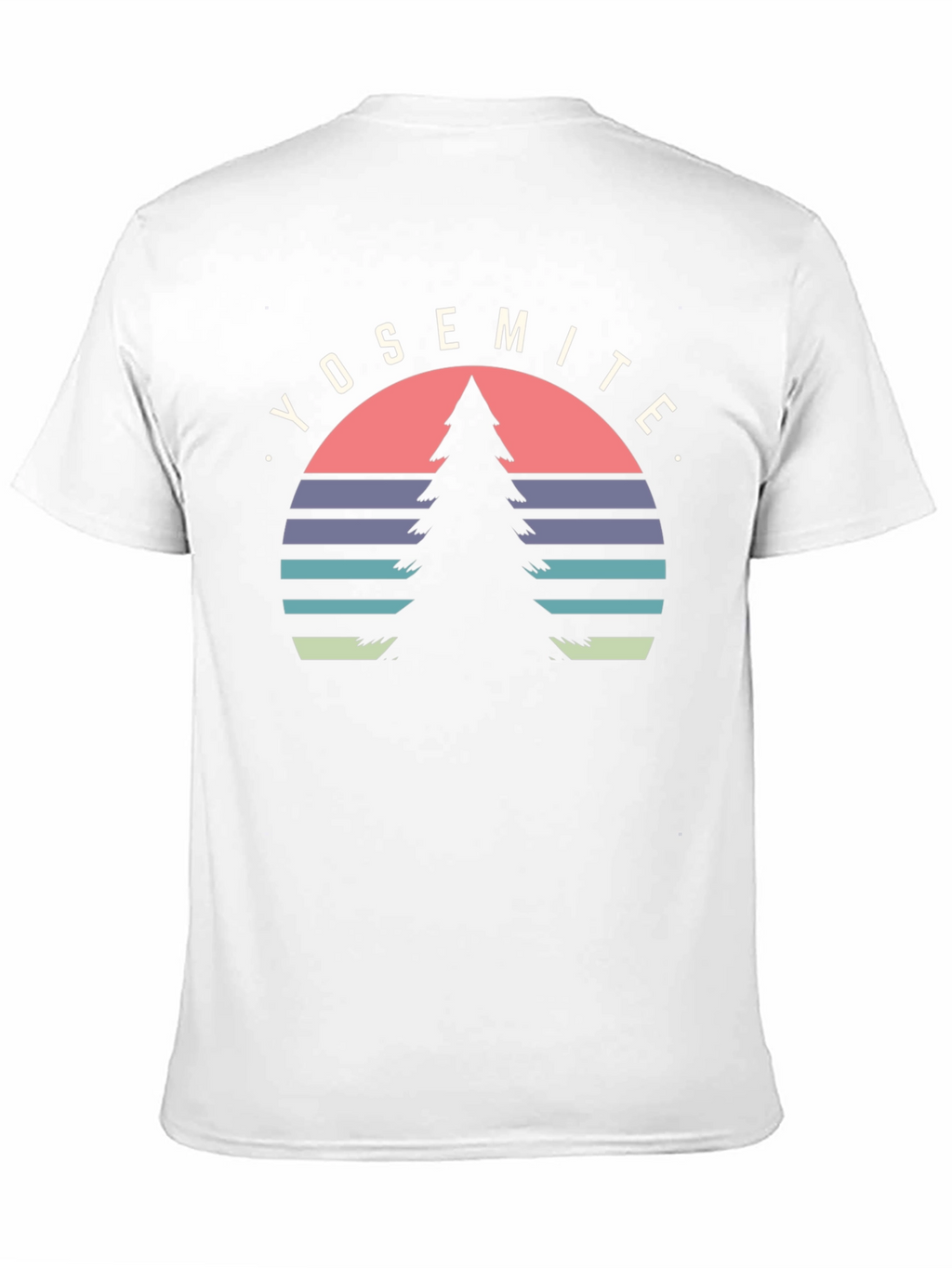 Yosemite Tree Graphic Tee - Black Cotton T-Shirt