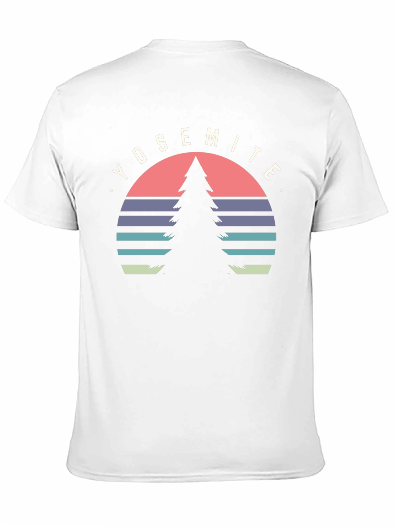 Yosemite Tree Graphic Tee - Black Cotton T-Shirt