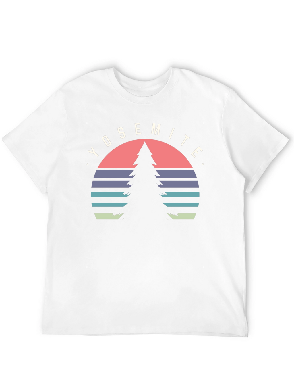 Yosemite Tree Graphic Tee - Black Cotton T-Shirt