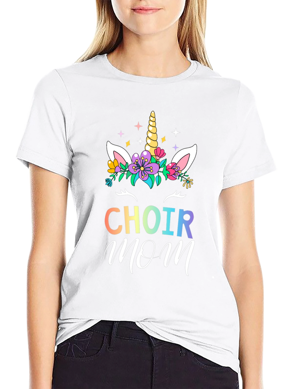 Choir Mom Unicorn Graphic T-Shirt