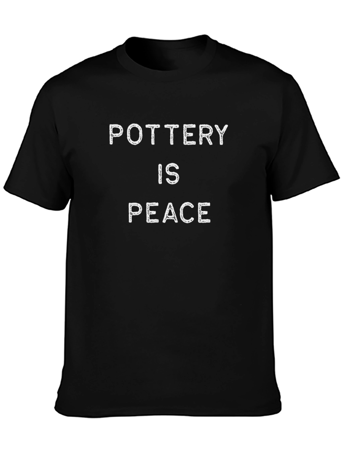 Pottery is Peace Black Graphic T-Shirt