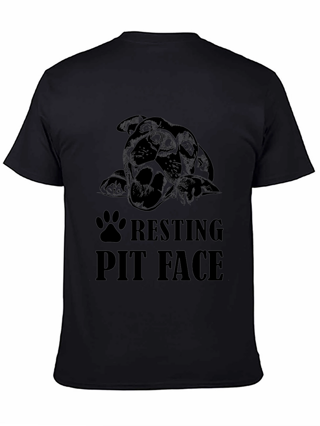 Resting Pit Face Black T-Shirt