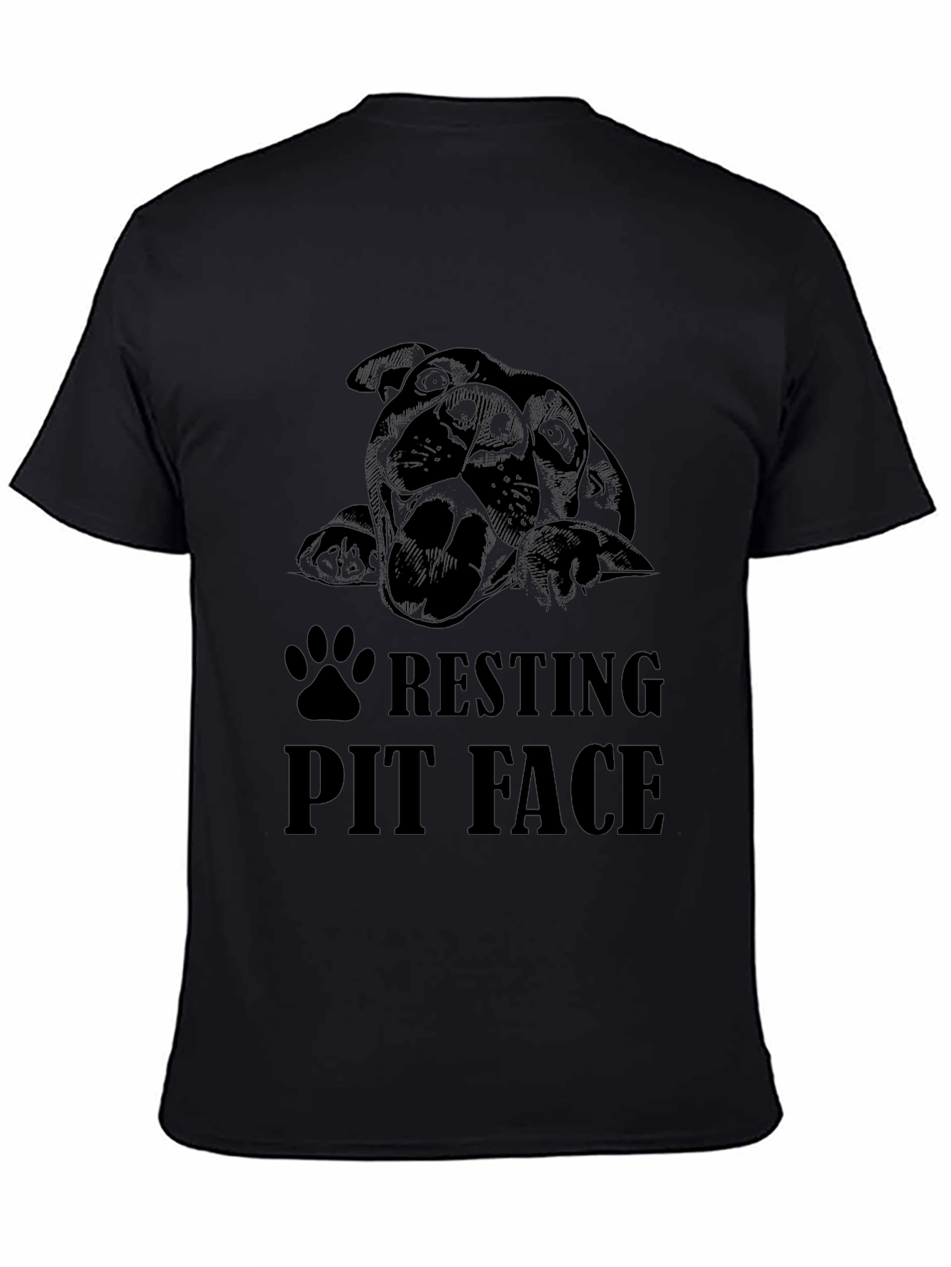 Resting Pit Face Black T-Shirt