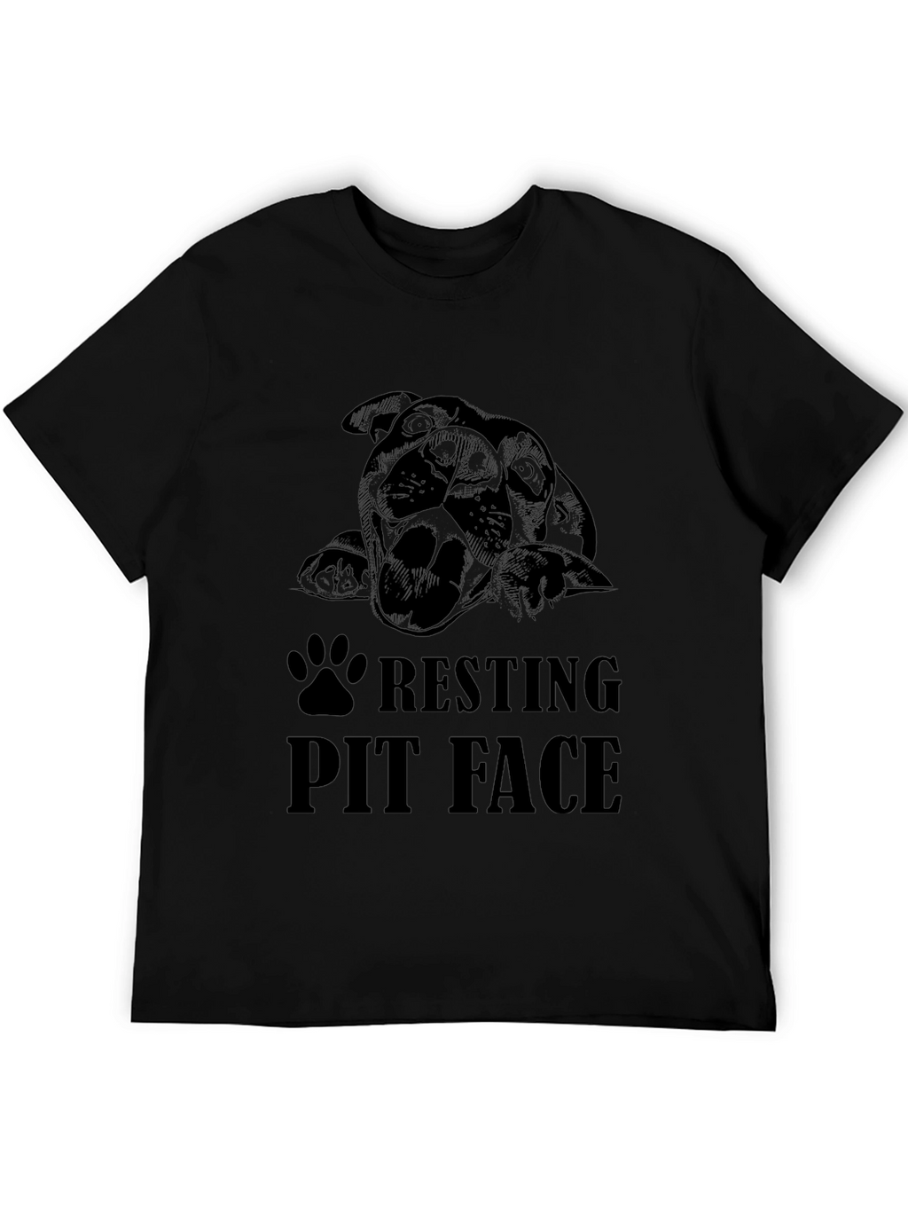 Resting Pit Face Black T-Shirt