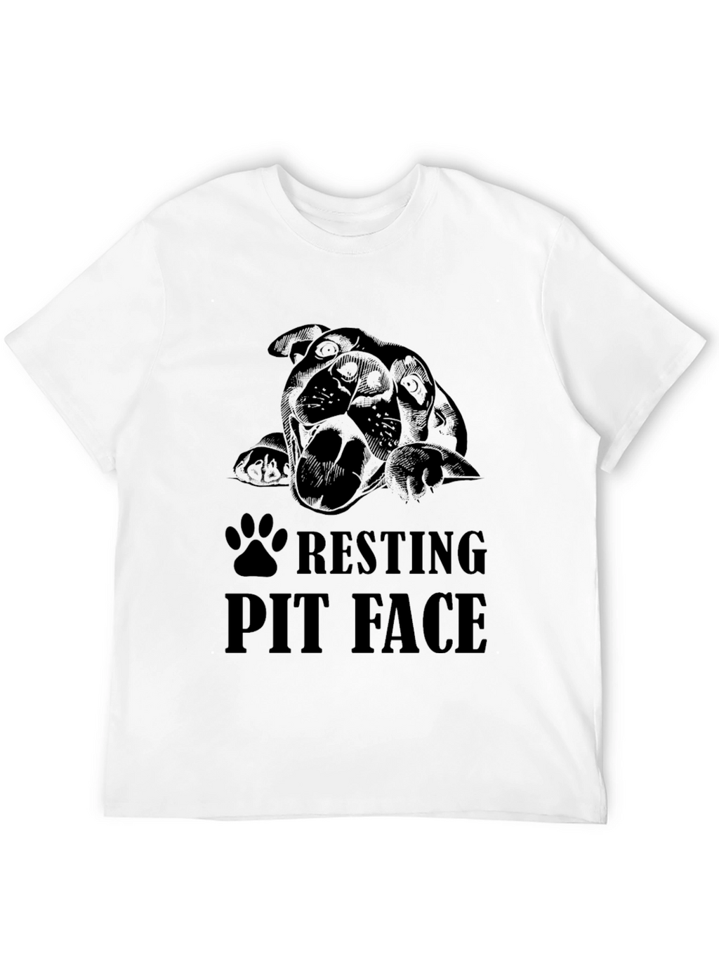 Resting Pit Face Black T-Shirt