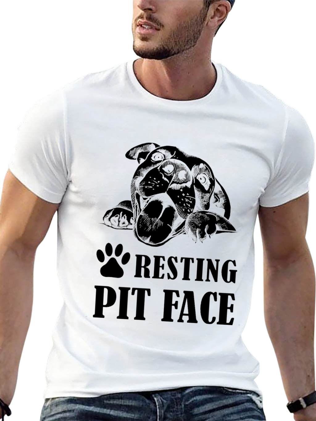 Resting Pit Face Black T-Shirt