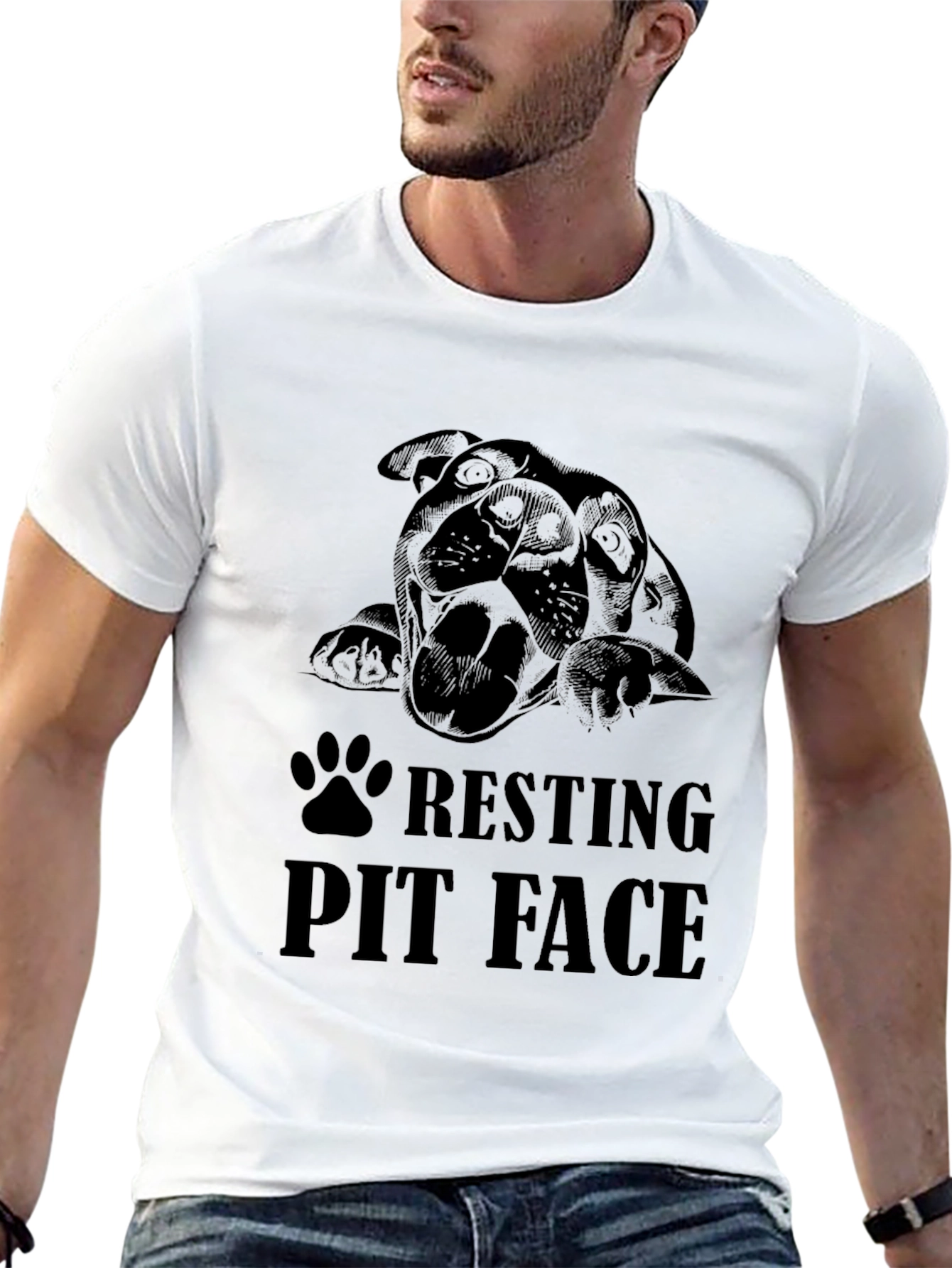 Resting Pit Face Black T-Shirt
