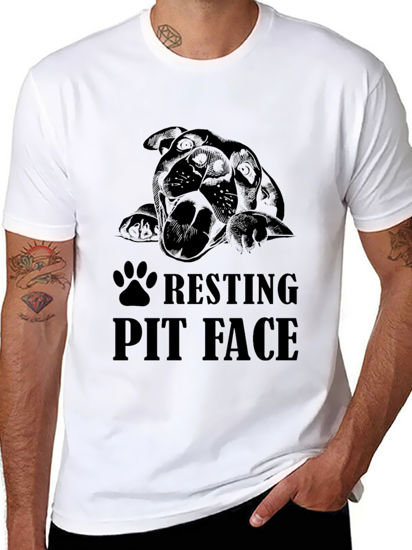 Resting Pit Face Black T-Shirt