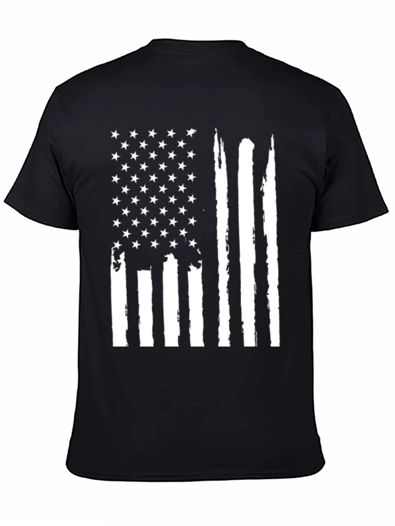 Distressed American Flag Graphic T-Shirt