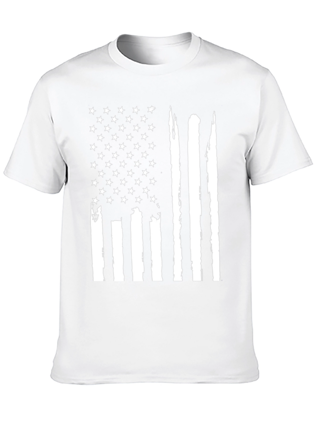 Distressed American Flag Graphic T-Shirt