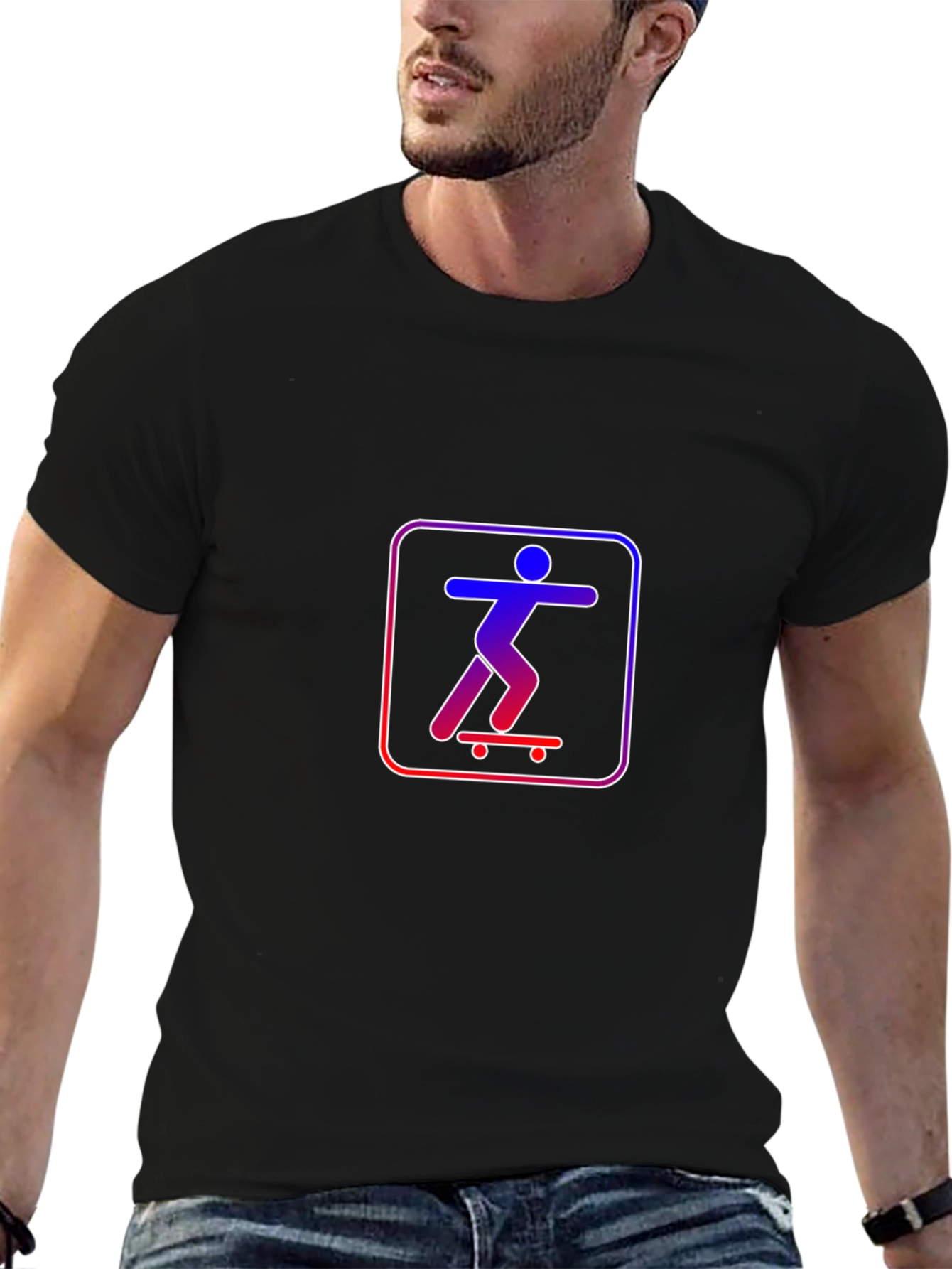 Skateboarding Graphic T-Shirt - Cool Casual Tee