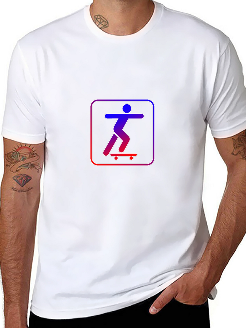 Skateboarding Graphic T-Shirt - Cool Casual Tee